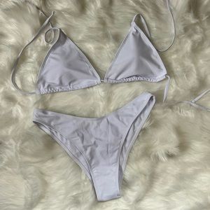 Womens size M white bikini
